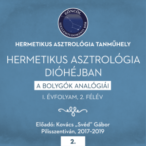 Hermetikus asztrológia dióhéjban I. évfolyam/ 2. félév (12 előadás)